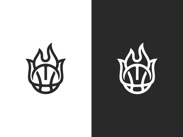 Miami Heat M + H Logo Design h m fire ball nba flame basketball miami.png
