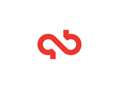 q + b + Infinity Logo Design loop b q infinity monogram qb branding br.png