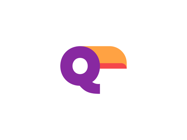 Q + Toucan Logo Design wing wings exotic beak toucan animals animal na.png
