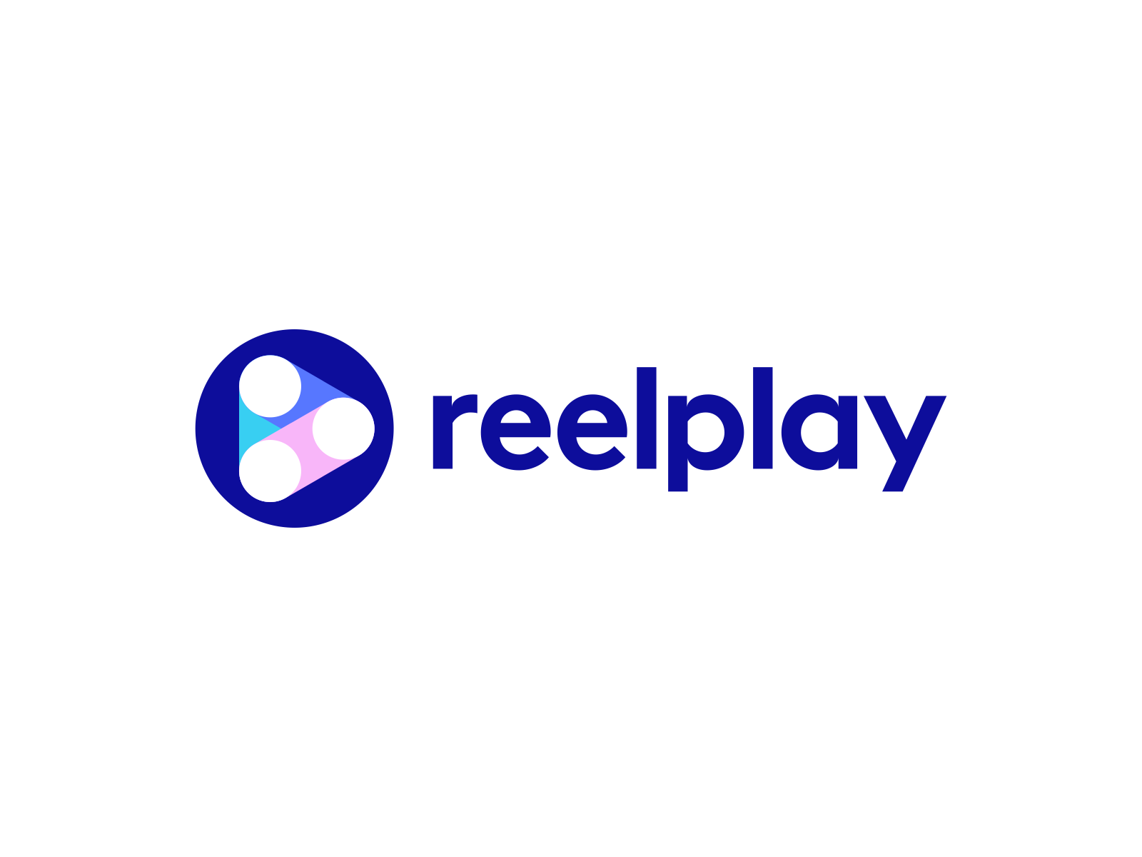 Reelplay Logo Design video media colors colorful gradient tech technol.png
