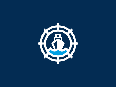 Ship + Wheel Logo Design statoinery stationrey branidng brandign stati.png