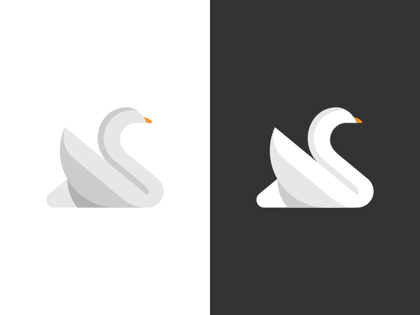 Swan Design geometric animal nature bird swans swan branding brand des.png