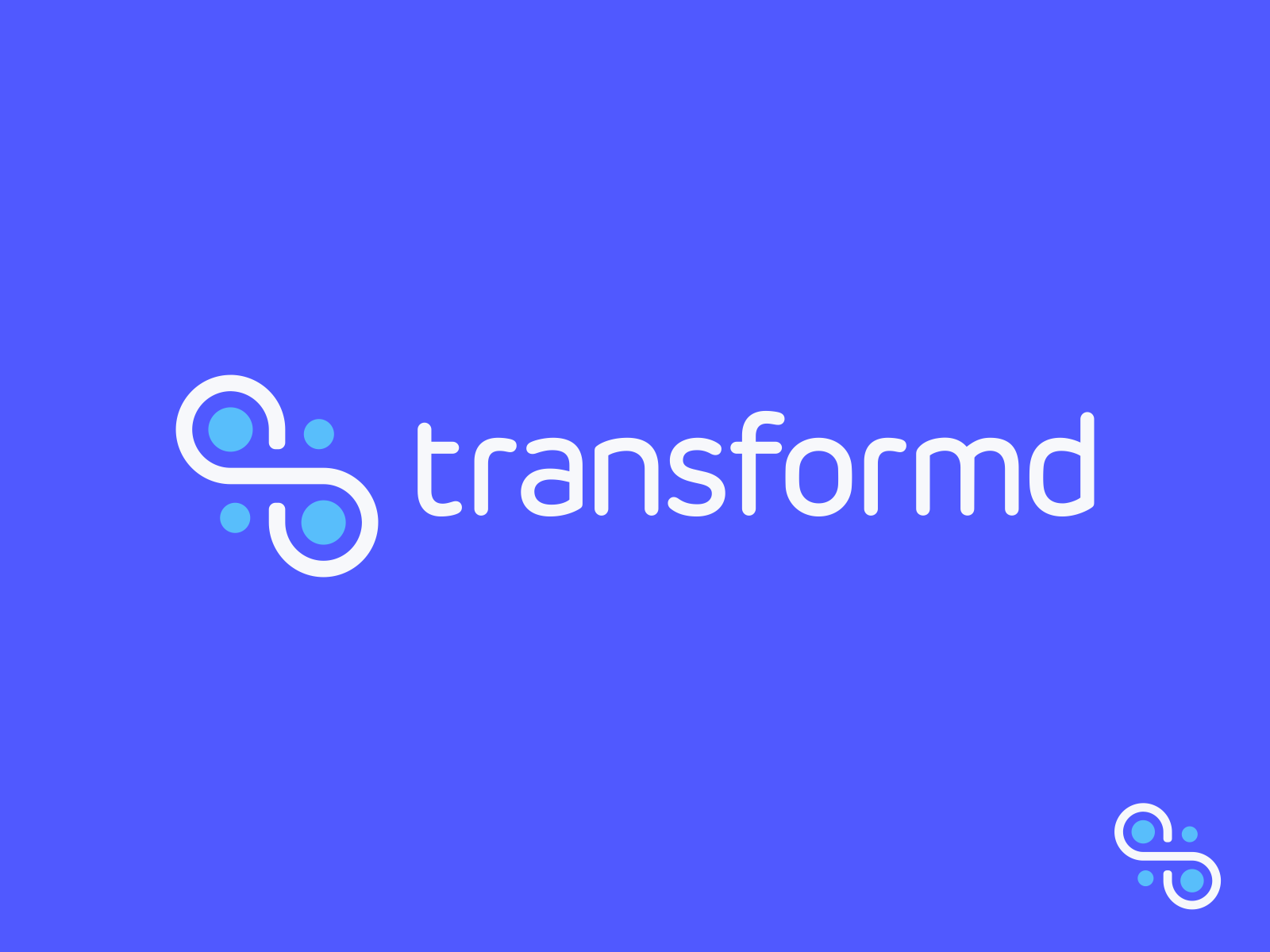 Transformd Logo Design tech startup fintech technology particles infin.png