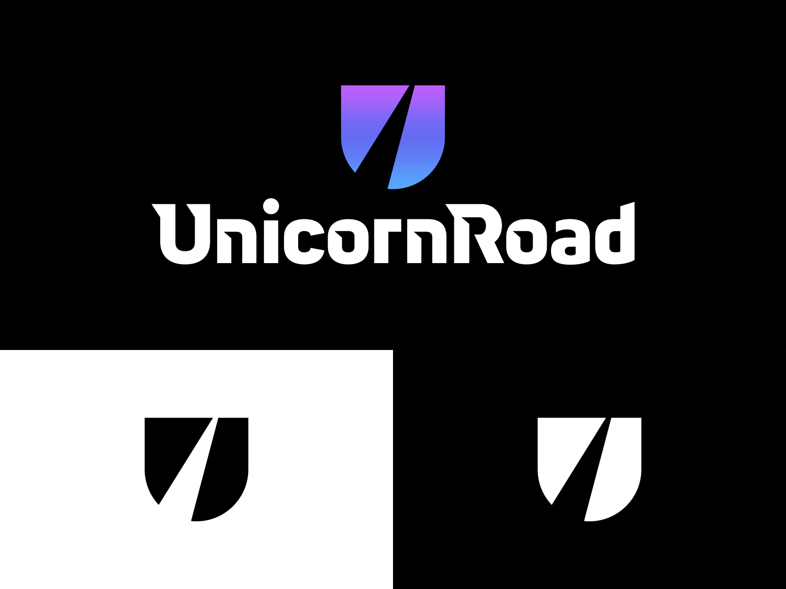 Unicorn Road Logo Design l a z y d o g t h e q u i c k b r o w n f o x.png