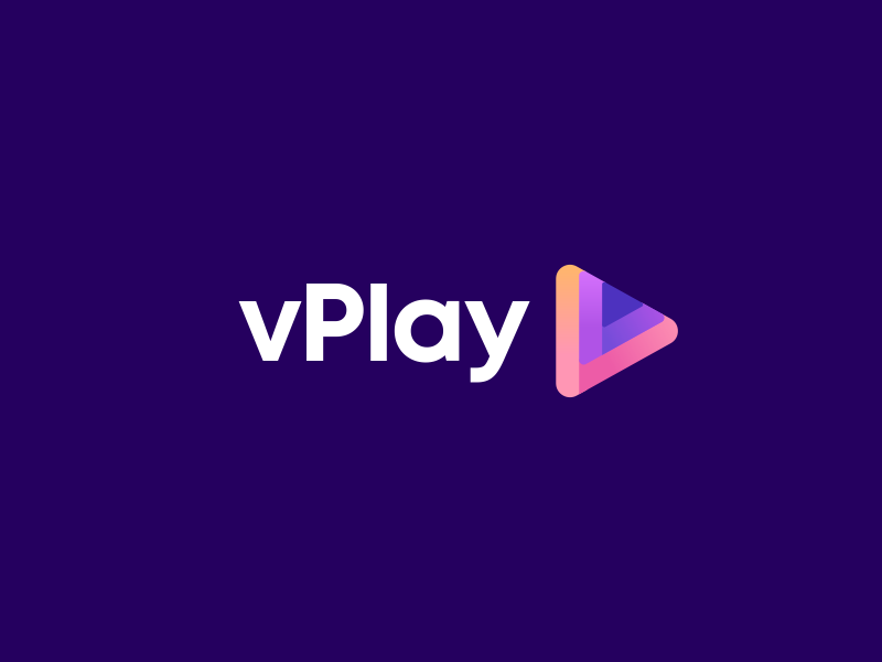 vPlay Logo Design v letter monogram tech fintech technology modern vib.png
