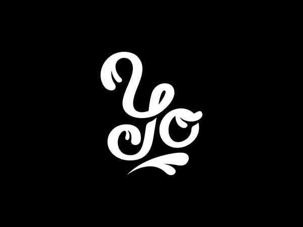 YO flow ligature typography calligraphy lettering letters brand design.png