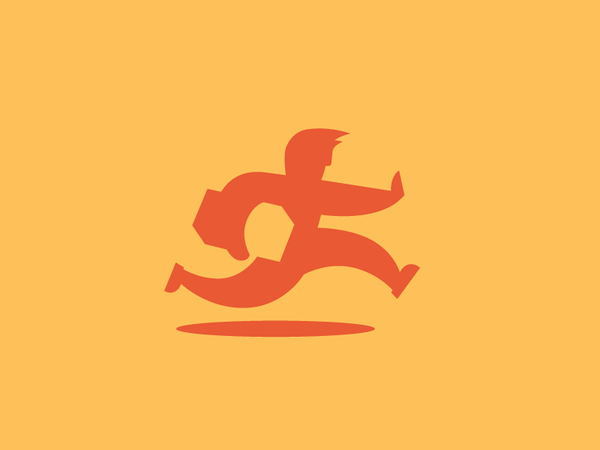 Athletes Movers logo logotype identity simple modern minimal person ru.png