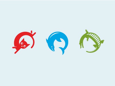 Backflip Studios logo logotype simple minimal modern animals back flip.jpg