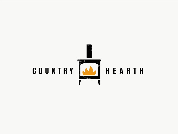 Country Hearth logo logotype identity simple modern minimal country he.jpg