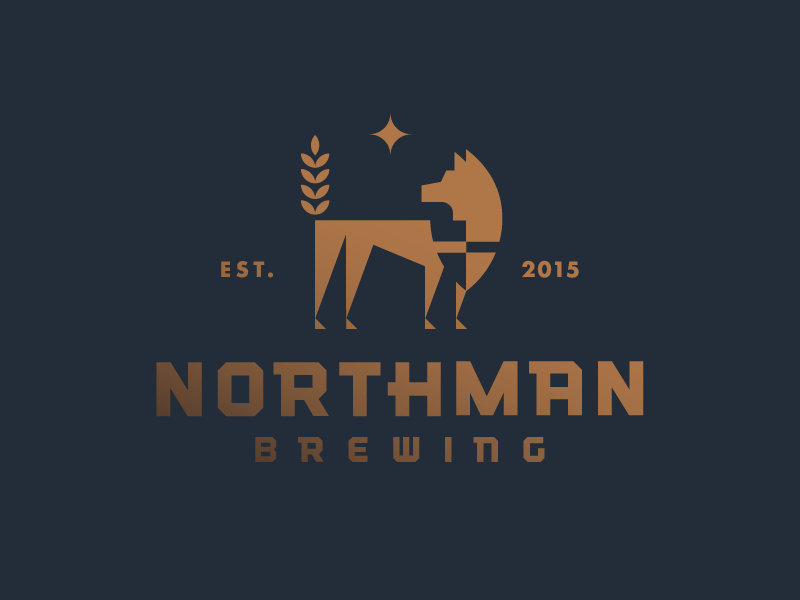 Northman Brewing star brewing beer north wolf heisler modern minimal i.png