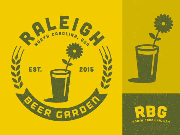 Raleigh Beer Garden logo identity branding beer garden flower raleigh.png