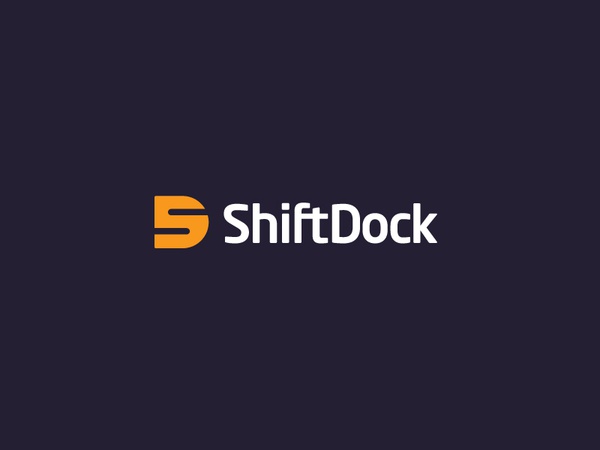 ShiftDock logo logotype identity modern employee scheduling cloud inte.jpg