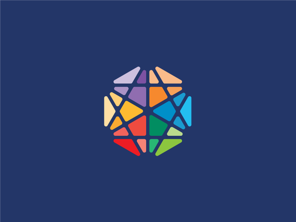 Star of David logo logotype identity modern minimal simple colorful st.png