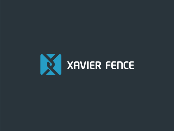 Xavier Fence logo logotype identity fence x xavier simple minimal mode.png
