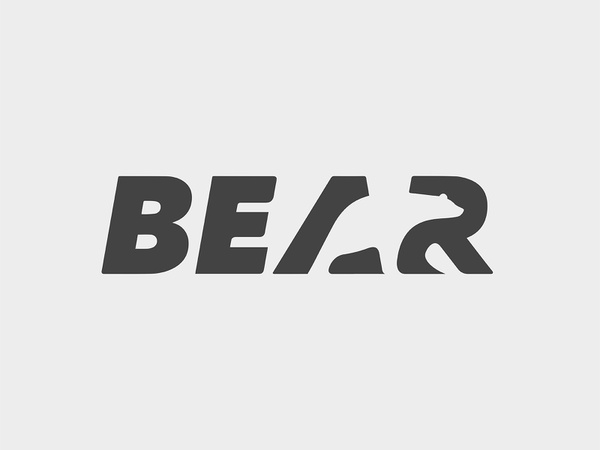 Bear bear typography branding icon animal type illustration logo © yog.jpg