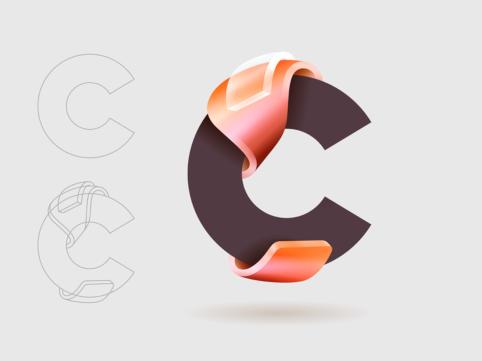 C design icon branding type vector logo © yoga perdana yp.jpg