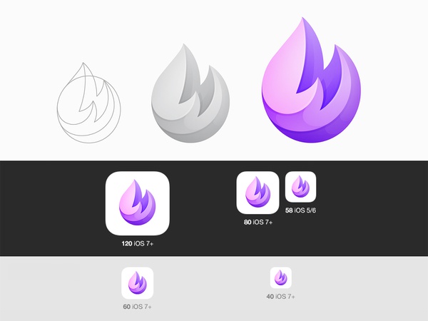 Fire Ios Icon brand flame fire logo icon © yoga perdana yp.jpg