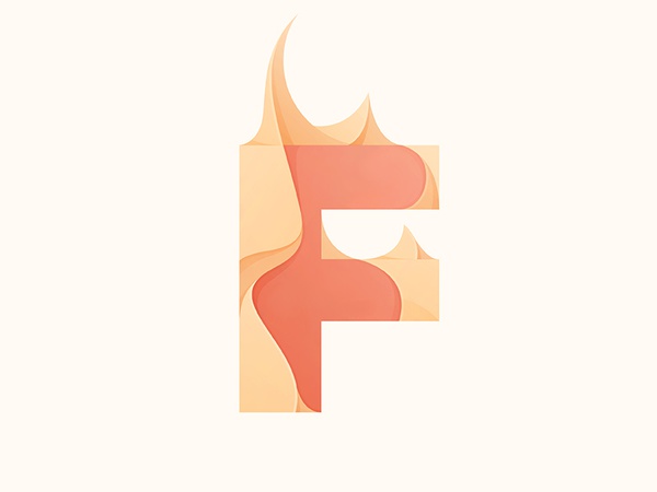 Flame flame fire illustration © yoga perdana type yp logo f.jpg