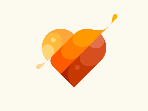 Heart love heart icon design branding vector illustration logo © yoga.jpg