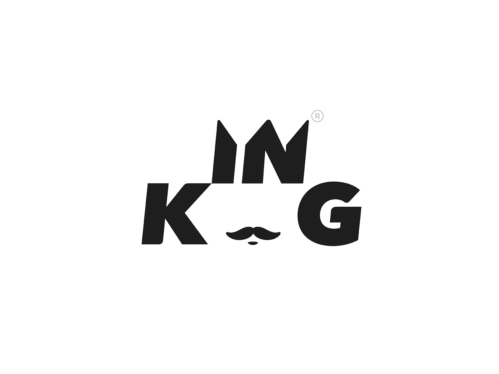 King Logotype crown king typography design type branding logo.jpg
