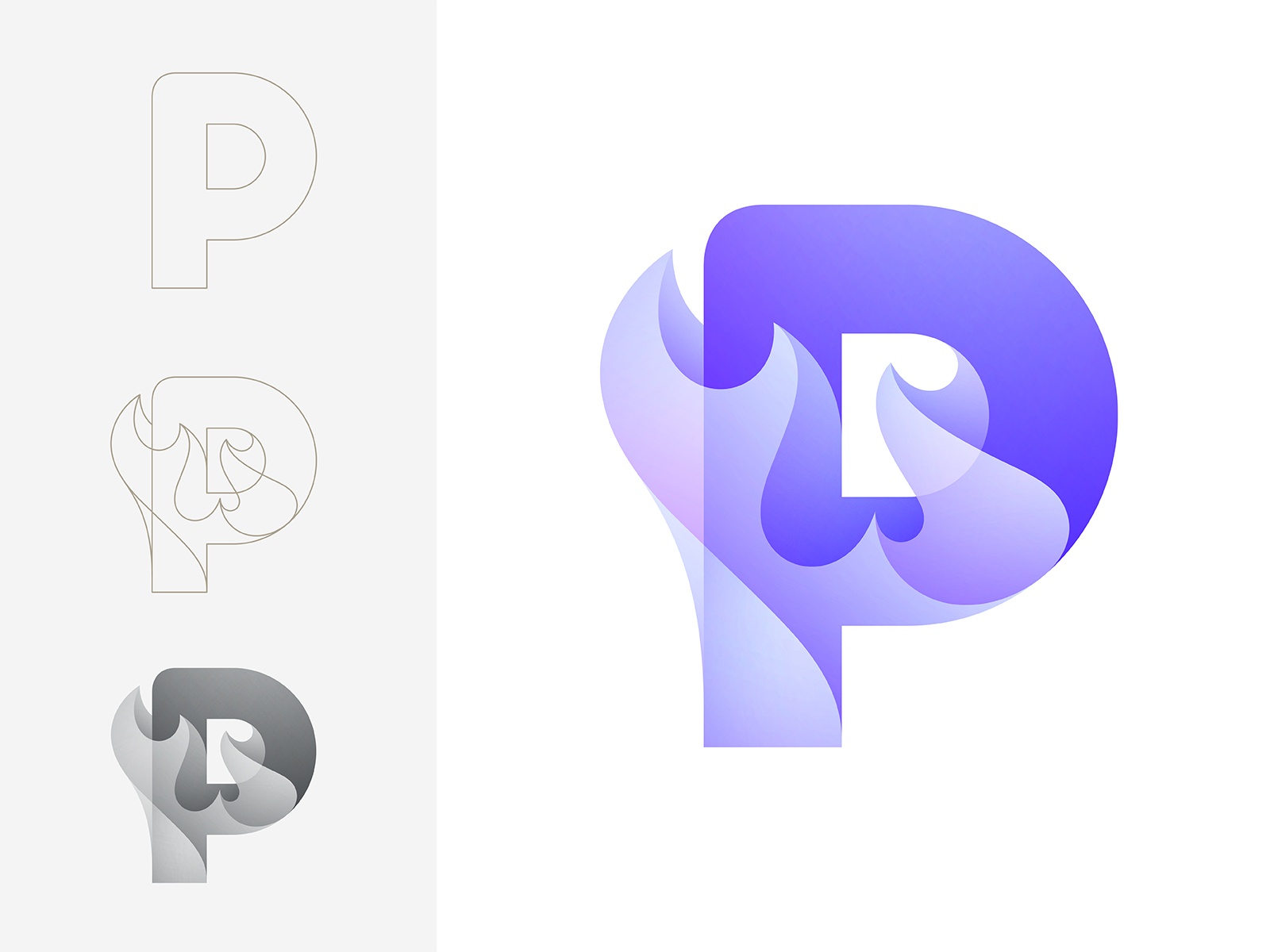 P Logo vector typedesign type logodesign gradient logo flame logo logo.jpg