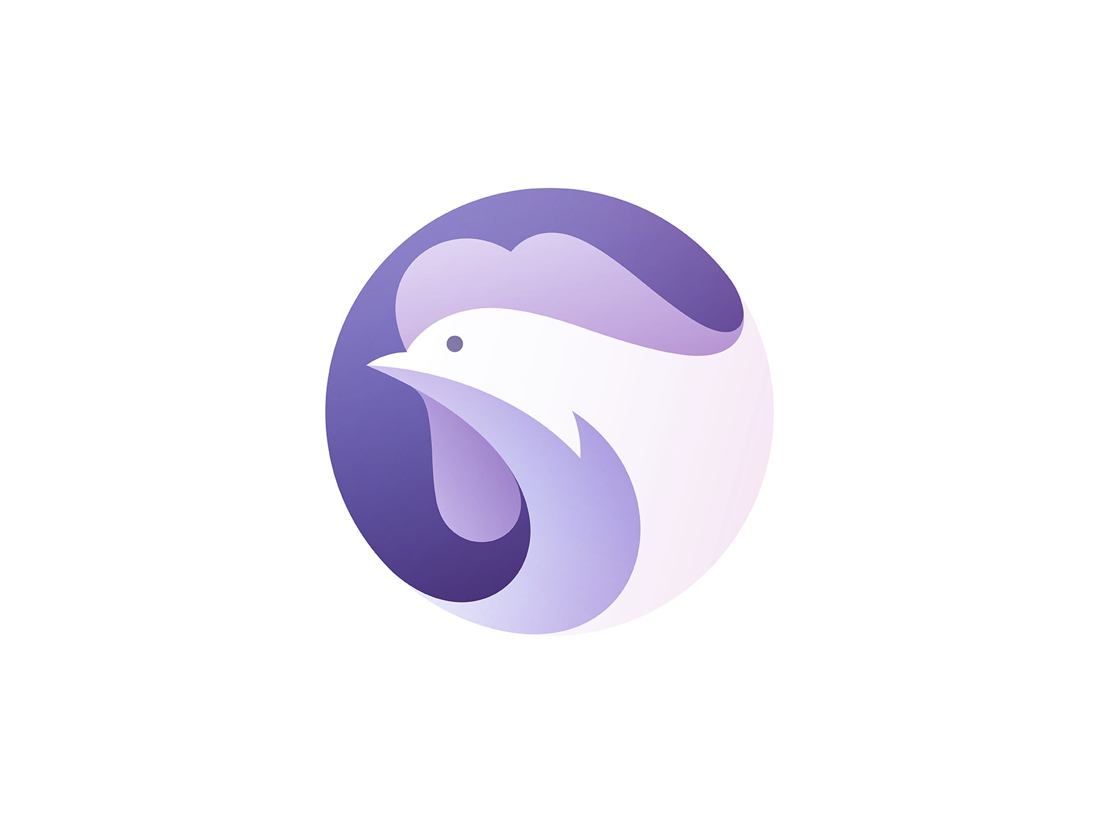 Rooster modern gradient gradient logo vector illustration bird colorfu.jpg