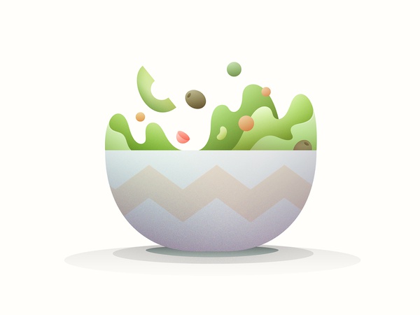 Salad food salad vegetables branding vector illustration yp © yoga per.jpg