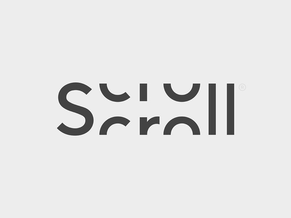 Scroll scroll typography design mark branding type logo © yoga perdana.jpg