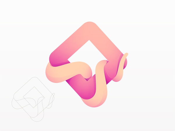 Squ[are]id square squid design branding vector logo illustration © yog.jpg