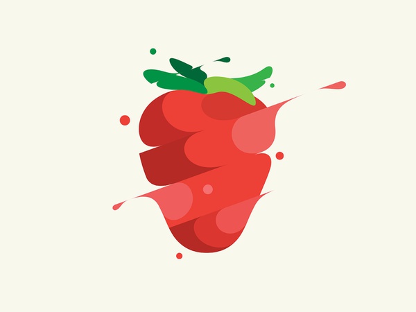 Strawberry design branding vector illustration © yoga perdana yp.jpg