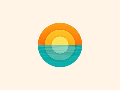 Sunrise © yoga perdana yp sea water sunrise illustration morning logo.jpg
