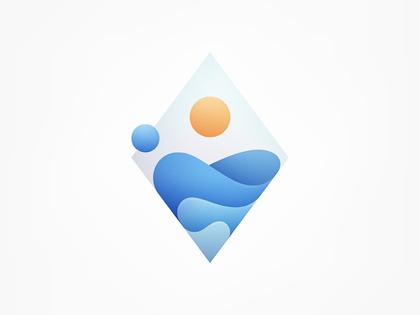Sunrise 2 sunrise wave branding logo illustration design vector yp © y.jpg