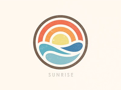 Sunrise sun wave beach sunrise mark logo © yoga perdana yp.jpg