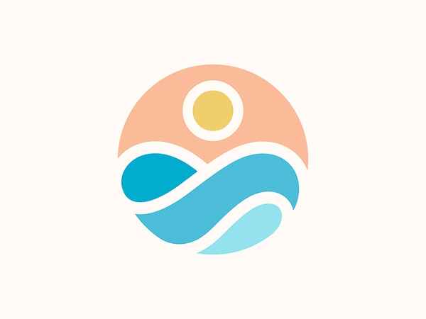 Sunset mark sunset wave vector icon logo illustration yp © yoga perdan.jpg