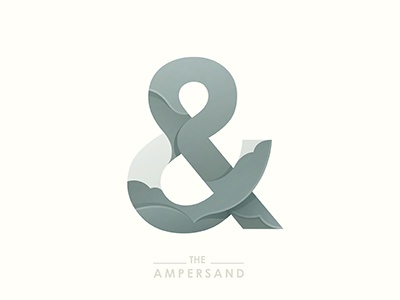The Ampersand ampersand illustration typography ai vector logo © yoga.jpg