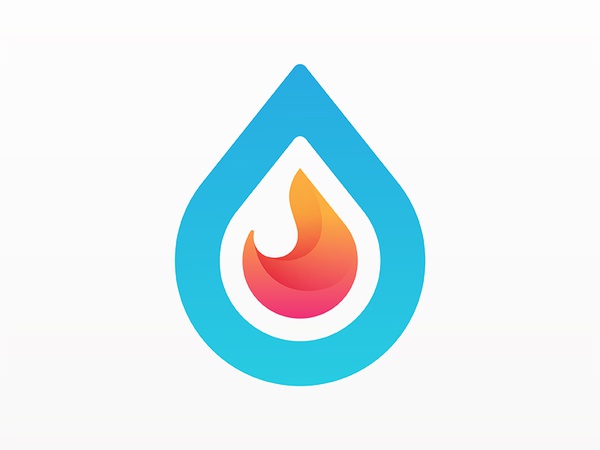 Water  Fire Logo drop water flame fire yp logo © yoga perdana.jpg