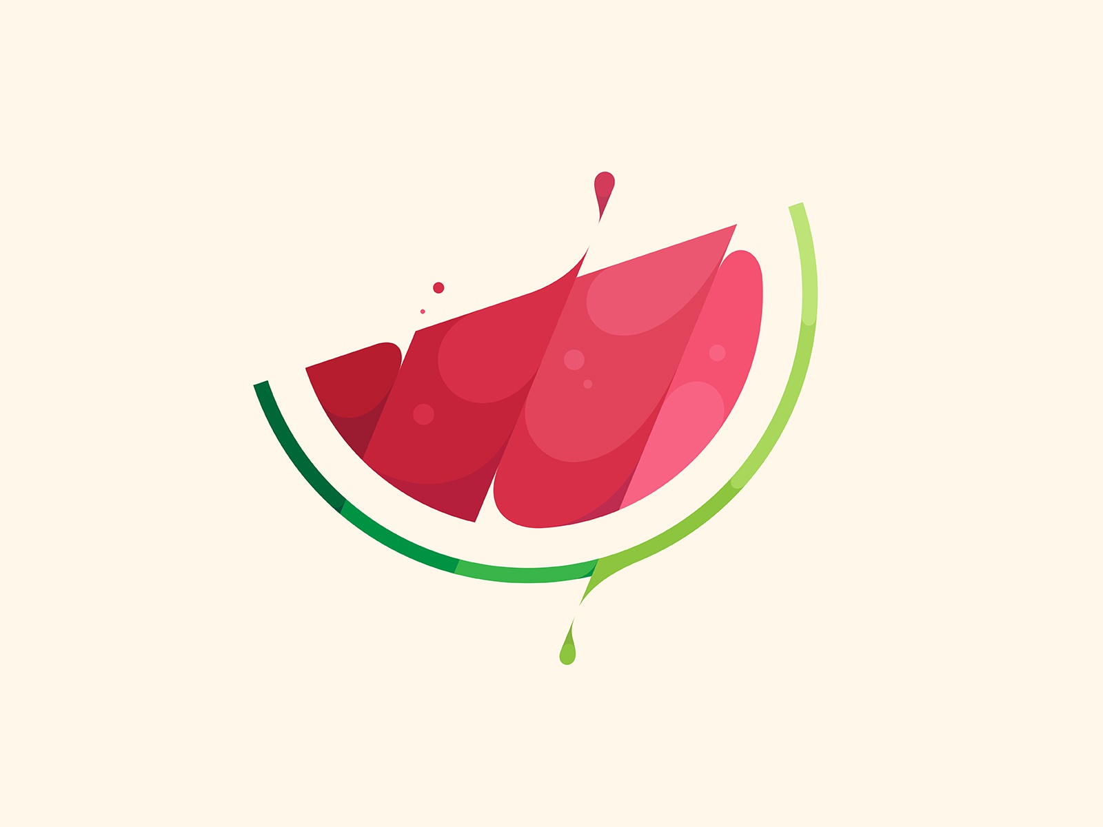 Watermelon flat illustration identity symbol mark brand logo design lo.jpg