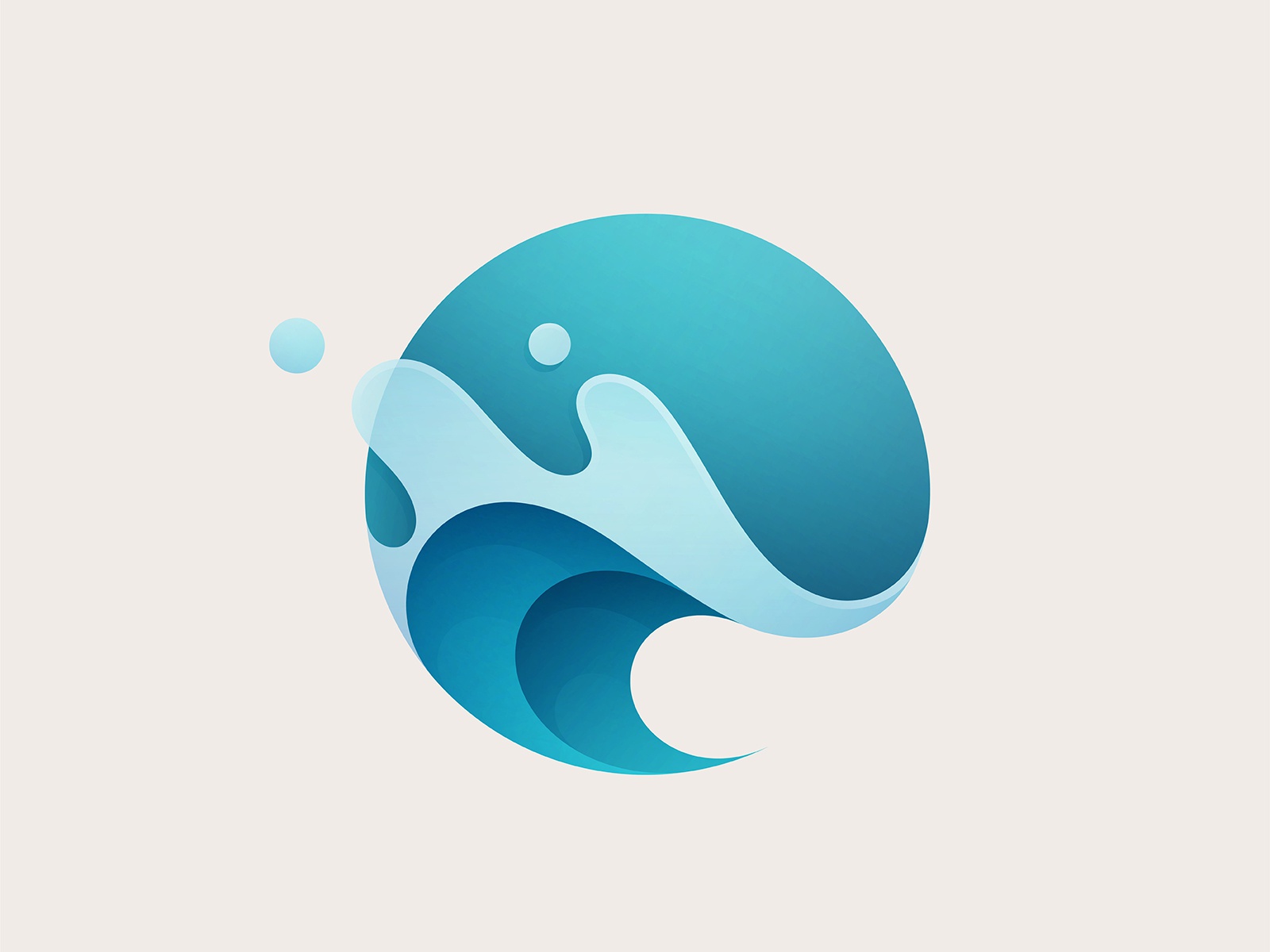 Wave nature dew drop green blue vector gradient dynamic circle aqua su.jpg