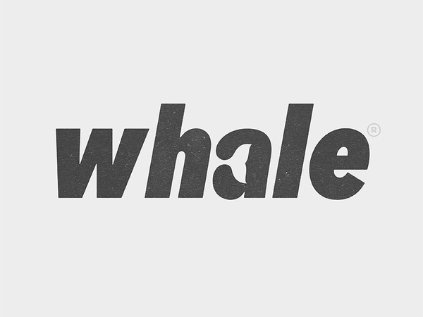 Whale Logo whale typography animal type logo © yoga perdana yp.jpg