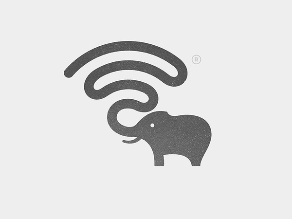 Wifi + Elephant animal wifi elephant logo © yoga perdana yp.jpg