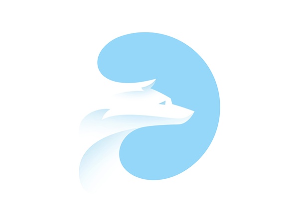 Wolf animal wolf yp © yoga perdana logo.jpg