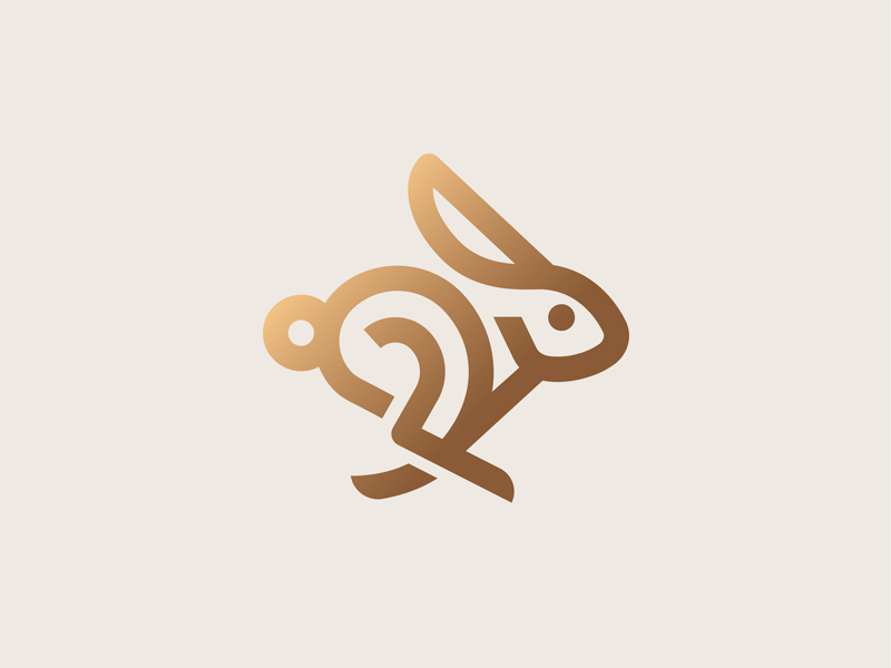 Bunny minimal hare running bunny easter animal rabbit illustration ico.png