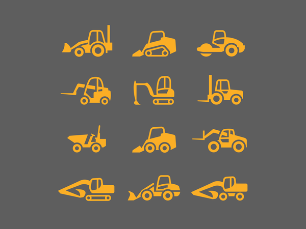 Construction machinery rental - 2 transport machinery construction vec.png