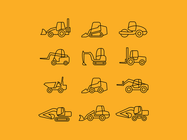 Construction machinery rental - 3 transport machinery construction vec.png