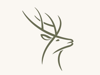 Grizedale line version logo illustration deer antlers animal hotel gre.jpg