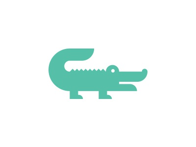 Alligator Logo alligator crocodile illustration mark fun geometric.jpg