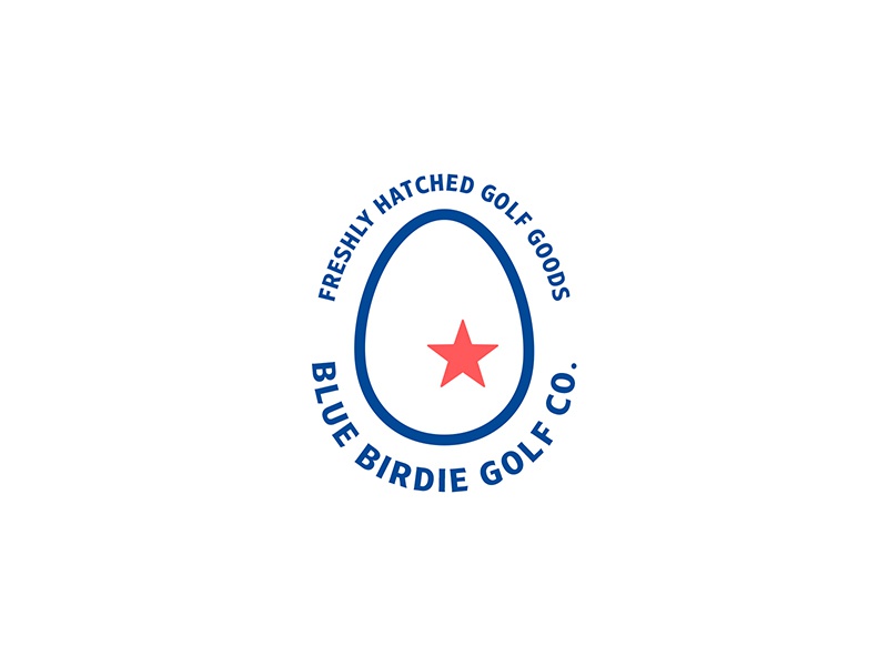 Blue Birdie Badge branding birdie blue goods golf farmers market farm.jpg