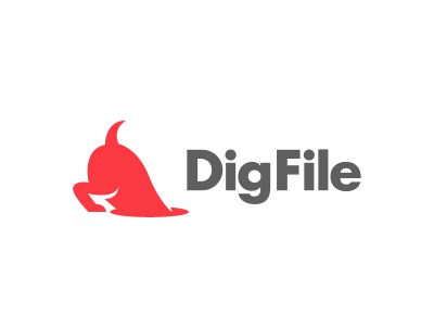 DigFile Logo  logo dog digging finding find file dig.jpg