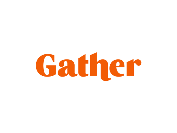 Gather Logo Proposal logo customized type logotype wordmark.png