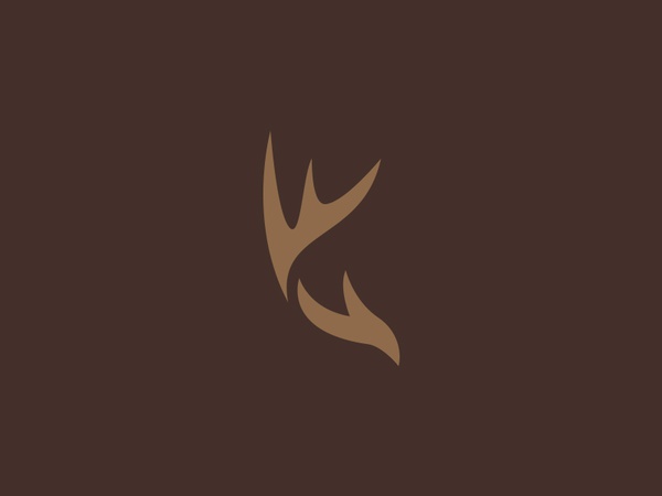 Huntwise Logo design logo antlers stag deer rack wise hunt.jpg